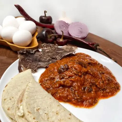 Cecina en salsa